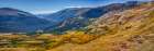 USA, Colorado, Rocky Mountain National Park. Mountain and valley panoramic. Art Print